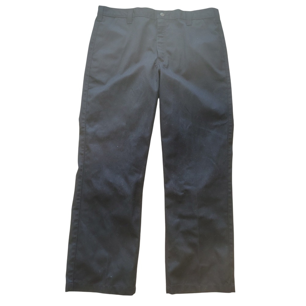 Carhartt B290 BLK Mens Black Blended Twill Work Pants 40x32 Straight Leg‎